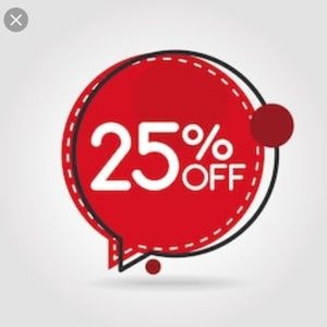 25% off all purses (Novembwr 1-3 only)
